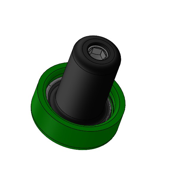 Captive-fastener component render