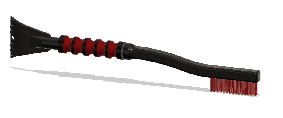 CAD model of snow brush