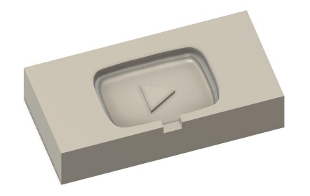 CNC aluminum injection mold CAD render